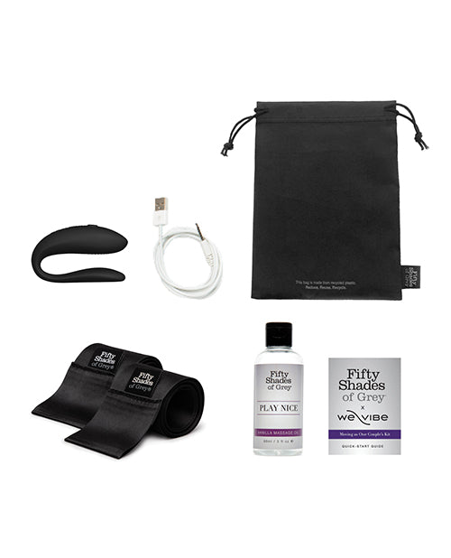 Cincuenta sombras de Grey y kit para parejas We-Vibe Moving As One