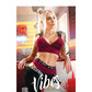 Soutien-gorge long et culotte coquine Vibes So Salty Berry Bliss M/L