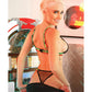 Vibes I'd Hit That Brassière résille et culotte noir L/XL