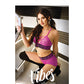 Vibes Conjunto de Bralette y Short de Encaje Elástico Grueso Rosa G/XL