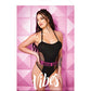 Combinaison micro-résille Vibes Pussy Power noire M/L