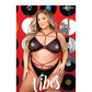 Vibes Creepin' it Real Soutien-gorge sans armature en cage et string noir QN