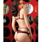 Vibes Creepin' it Real Soutien-gorge sans armature et string avec lanières Noir T/M