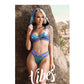 Soutien-gorge sans armature et culotte irisés Vibes Plur avec capuche amovible L/XL