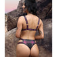 Vibes Foutue Perfection Ensemble Bralette Découpée et Culotte Noir/Rose L/XL