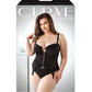 Haut bustier court et culotte Curve Sloan Noir 1X/2X