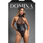 Corsé teddy Domina efecto piel mojada negro L/XL