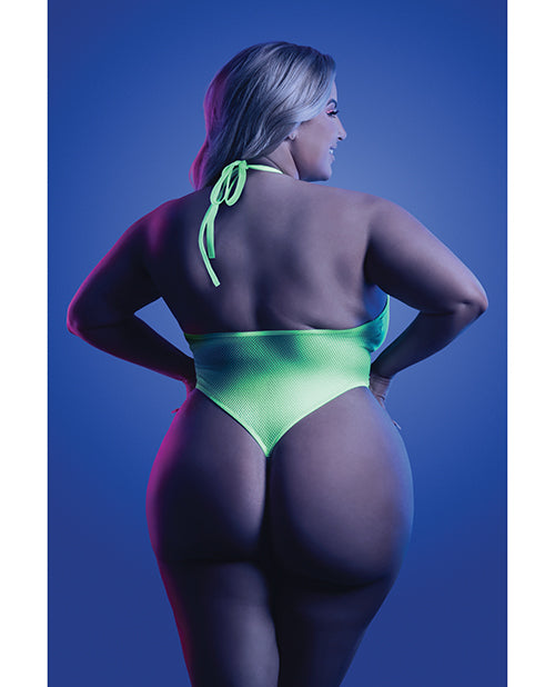 Nuisette Teddy Licol Fluorescente Vert Chartreuse QN