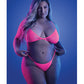 Medias, bralette y tanga Glow Come Alive Multicolor Talla Grande