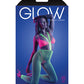 Medias con liguero, bralette y tanga Glow Come Alive, multicolores, talla única