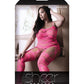 Sheer Fantasy To the Moon Bodystocking Multiligueros Rosa Neón Talla Única