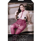 Collant jarretière Sheer Fantasy Bad Habit avec pasties papillon magenta TG
