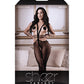 Sheer Fantasy Prenez Votre Temps Jarretière Nuisette avec Ouverture à l'Entrejambe et Pasties Floraux Noir T/U