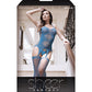 Bodystocking con liguero opaco Sheer Sky is the Limit azul Talla única