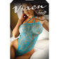 Vixen Body en dentelle stretch à une épaule Bleu G/TG