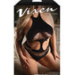 Vixen Body sans coutures avec découpes et chaînes amovibles Nothing On You - Noir QN