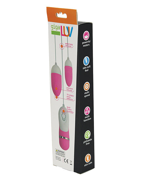 GigaLuv Double Vibro-Ballerines - 10 Fonctions Rose