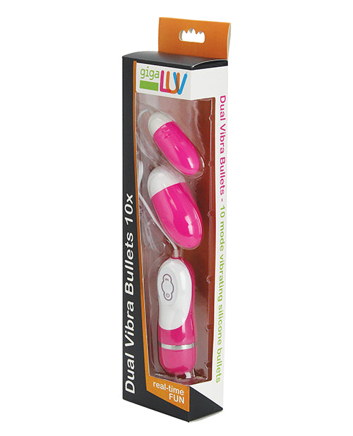 GigaLuv Double Vibro-Ballerines - 10 Fonctions Rose