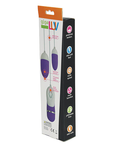 GigaLuv Double Vibro-Ballerines - 10 fonctions violet
