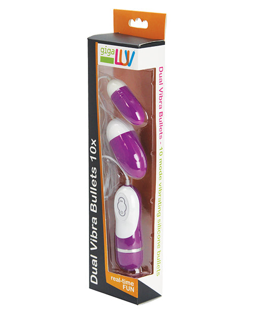 GigaLuv Double Vibro-Ballerines - 10 fonctions violet