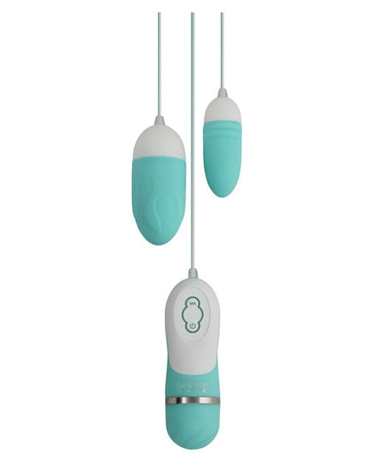 GigaLuv Dual Vibra Bullets - 10 fonctions bleu Tiffany