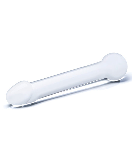 Grand gode en verre de 7" | Tête de gode réaliste | Gode en verre | Grand gode transparent chaud ou froid