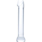 Grand gode en verre de 7" | Tête de gode réaliste | Gode en verre | Grand gode transparent chaud ou froid