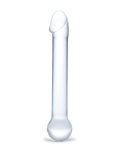 Grand gode en verre de 7" | Tête de gode réaliste | Gode en verre | Grand gode transparent chaud ou froid