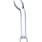 Gode grand dildo 8" en verre | Godemichet réaliste fin | Gode en verre point G | Grand godemichet à bout bulbeux