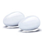 Set de 2 huevos Yoni de cristal Glas, transparente
