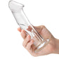 Glas Dildo Grande de 6" con Venas | Dildo Realista de Base Plana | Dildo de Vidrio Soplado a Mano