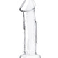 Glas Dildo Grande de 6" con Venas | Dildo Realista de Base Plana | Dildo de Vidrio Soplado a Mano