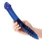 Dildo de cristal de 11" | Dildo de doble cara | Dildo de cristal para punto G y P | Dildo realista caliente y frío