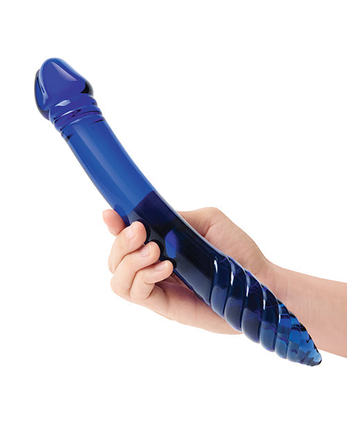 Dildo de cristal de 11" | Dildo de doble cara | Dildo de cristal para punto G y P | Dildo realista caliente y frío