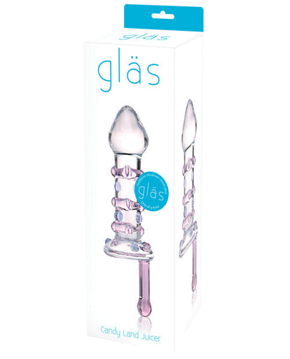 Gode Réaliste en Verre | Gode en Verre Pressoir | Grand Gode Candy Land | Grand Gode Transparent | Meilleur Gode