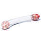 Verre réaliste de gode | Gode double face Red Head | Gode en verre transparent | Grand gode | Meilleur gode