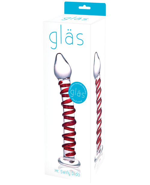 Dildo de cristal Mr Swirly | Dildo realista | Dildo grande curvado | El mejor dildo | Dildo de cristal transparente