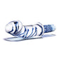 Dildo grande de cristal de 11" | Dildo realista azul | Dildo doble cara | Dildo de cristal con mango