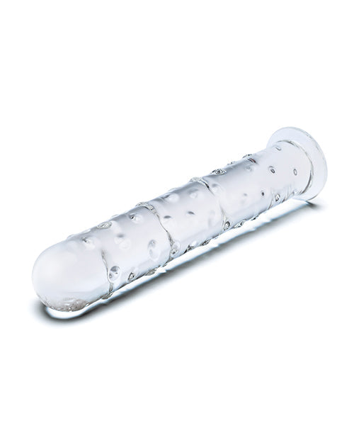 Verre 25 cm Gros Godemichet | Godemichet en Verre Très Grand | Godemichet Réaliste Transparent | Godemichet Géant à Pointe Effilée