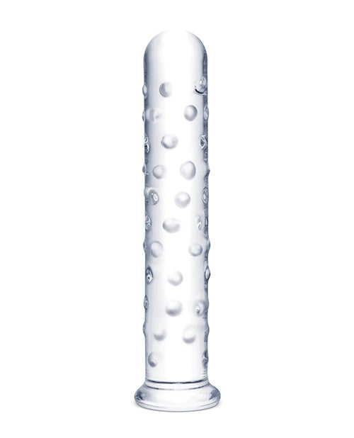 Verre 25 cm Gros Godemichet | Godemichet en Verre Très Grand | Godemichet Réaliste Transparent | Godemichet Géant à Pointe Effilée