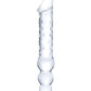 Verre Pénétrateur 30cm | Pénétrateur Double | Pénétrateur en Verre à Double Extrémité avec Perles Anales | Pénétrateur Géant Transparent