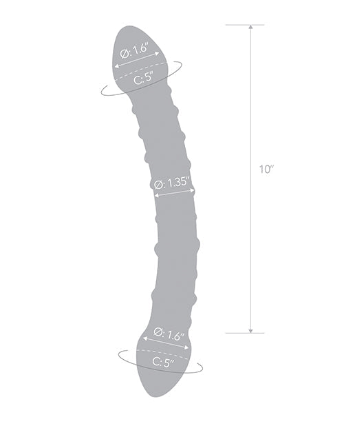 Dildo de doble penetración Glas de 12 pulgadas