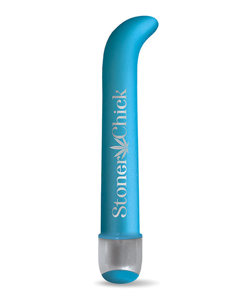 Vibrador de punto G de 7" zumbante - Stoner Chick Azul