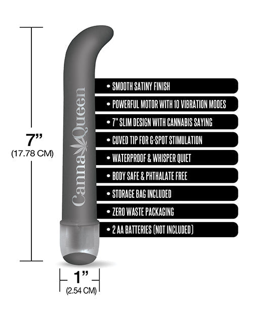 Vibromasseur point G 7" - Canna Queen Noir
