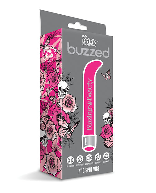 Vibromasseur point G 7" Buzzed – Rose Éclatante