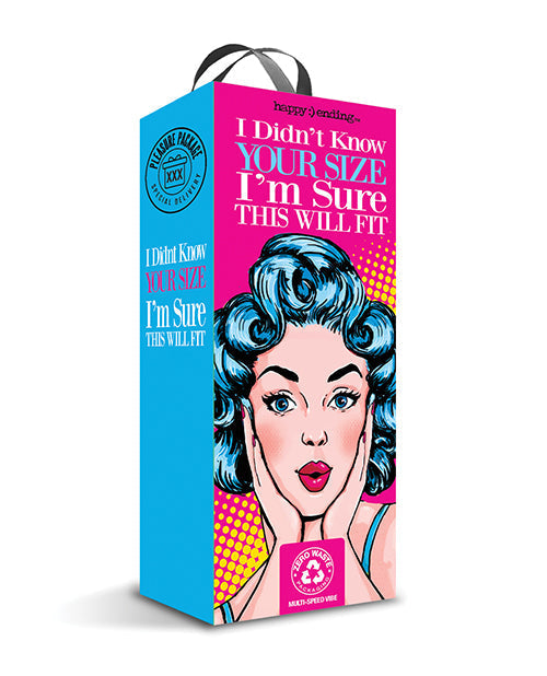Paquete de placer No sabía tu talla Vibrador de 4" de múltiples velocidades - Rojo