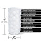 Paquete de placer: usar con precaución. Estimulador de textura ajustada - Blanco