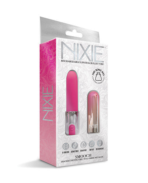 Nixie Smooch Vibrador recargable de pintalabios - Ombre rosa