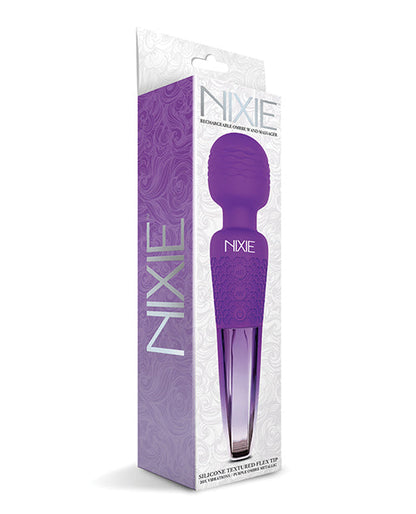 Masajeador de varita recargable Nixie - Degradado morado metálico