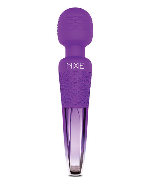 Masajeador de varita recargable Nixie - Degradado morado metálico